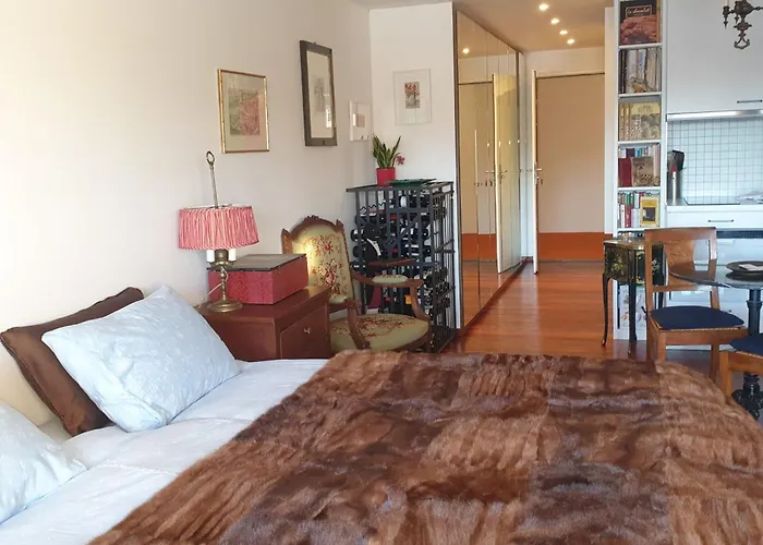 Beau Avec Piscine Et Terrasse A Montana Lägenhet Crans-Montana